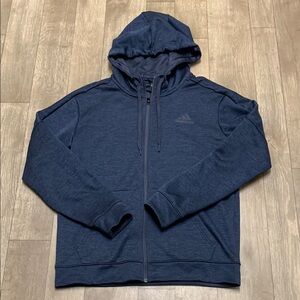 Mens Adidas 3 Stripe Performance Active Full Zip Sweatshirt Hoodie‎ Jacket